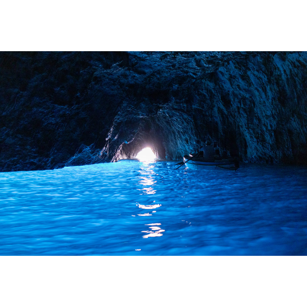 Blaue Grotte capri - Leinwandbild