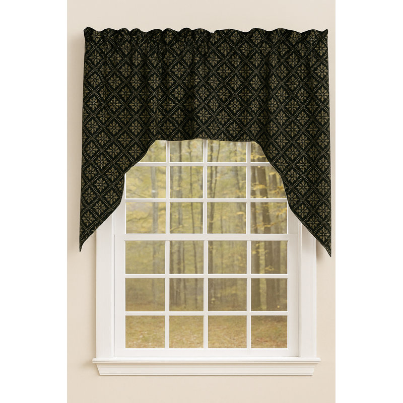 Cantonnière 72 "en jacquard Kingston