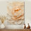 Blush of Dawn - pivoine beige II - décoration murale en métal florale, pivoine