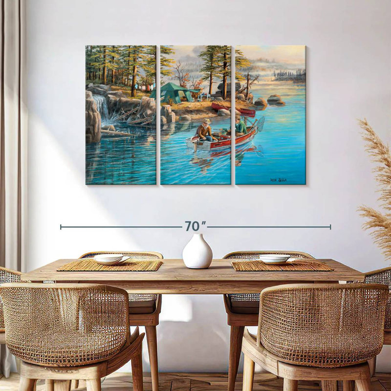 Senne Fishing Camp, 36" H x 57" W