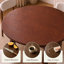 Ensemble de table à manger extensible 7 pièces en bois massif noyer, 130 cm (51,2 po)