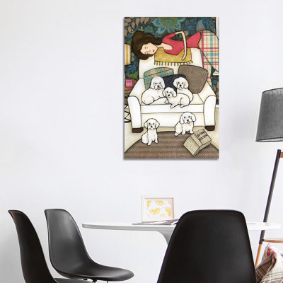 Bichon Bitchin by Jamie Morath - Print on Canvas