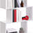 Five Layer Simple Household White Bookshelf-1343582745