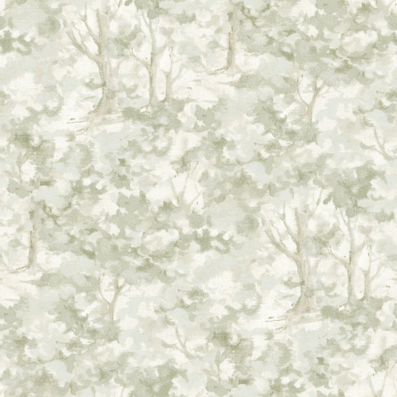 Thicket Sage Forest Wallpaper, Green