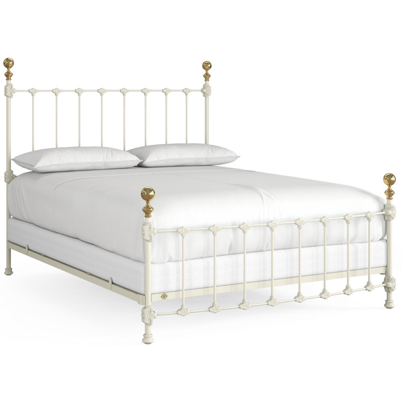151 Palatial Bed | Complete Standard, California King, Gunmetal/Antique Gold