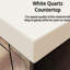 48 po Meuble-lavabo simple large en chêne, comptoir en quartz blanc, robinet inclus, 46 miroirs scellés-615972185