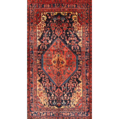 Tapis traditionnel rouge / bleu
