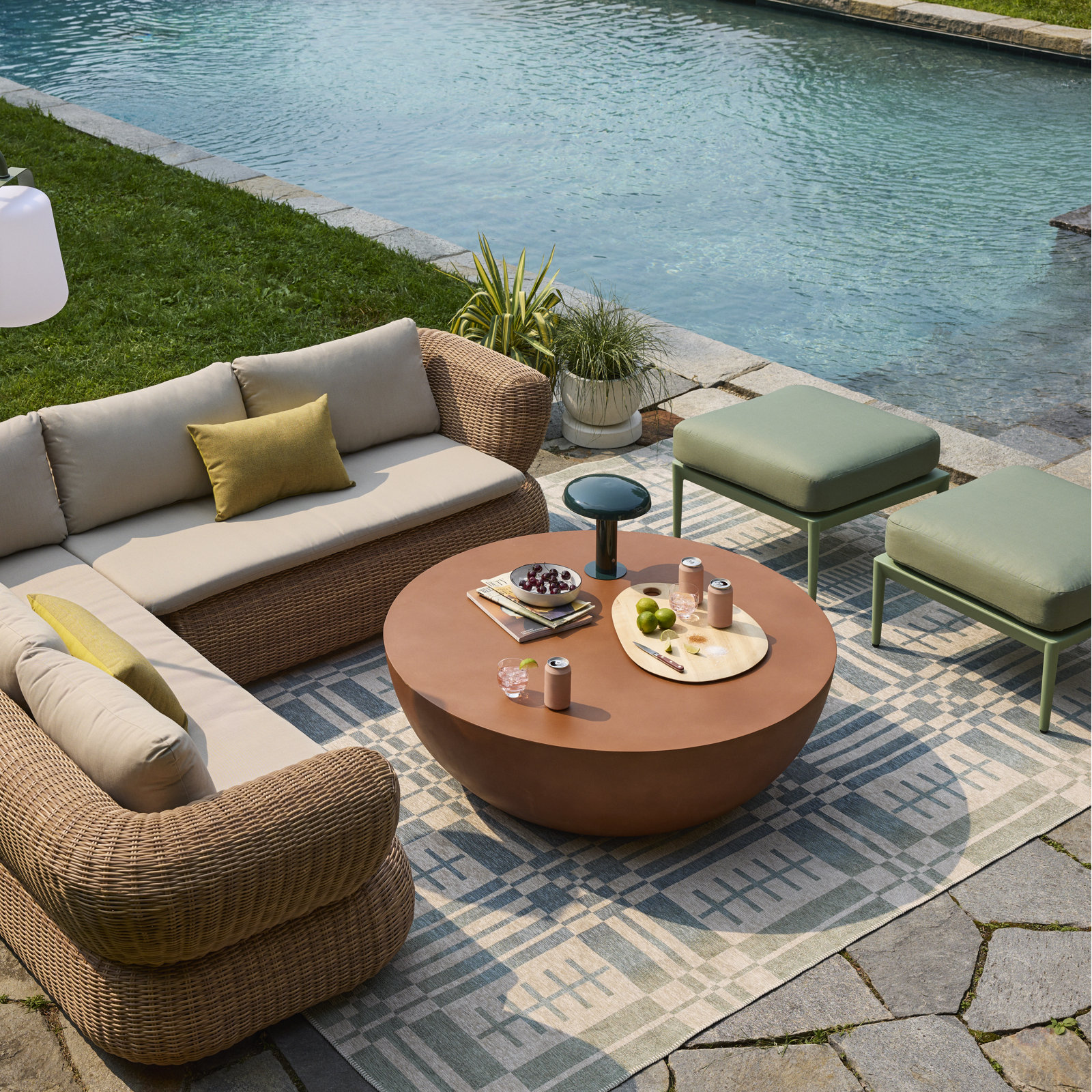 Brantley Single Coffee Table, Terracotta