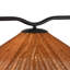 Luminaire suspendu linéaire noir 50 po avec abat-jour en rotin naturel Chetopa-129402191