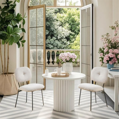 Ensemble de 2 chaises de salle à manger modernes, chaises de cuisine et chaises d'appoint