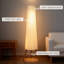 HOMCOM Dimmable Tripod Floor Lamp with Foot Switch 153cm White and Natural
