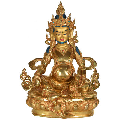 Figurine de divinité bouddhiste tibétaine Kubera