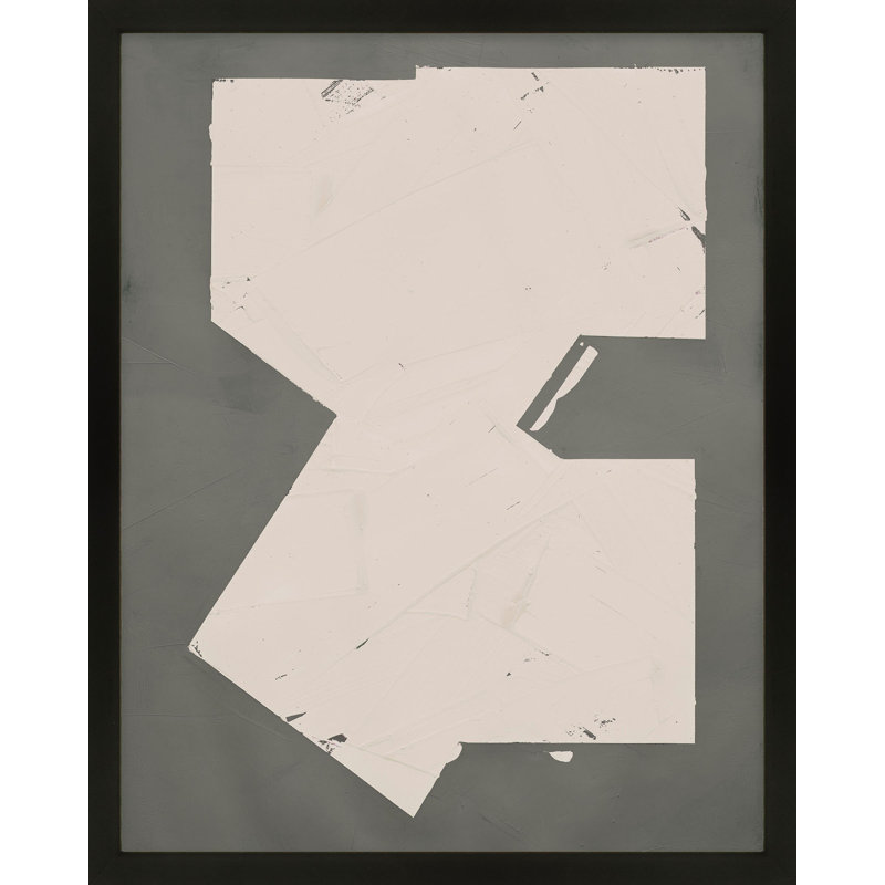 Equipoise In Greige III by Ivo Stoyanov, Black, 20" W x 25" H