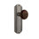 Deco Plate with Brown Porcelain Door Knob