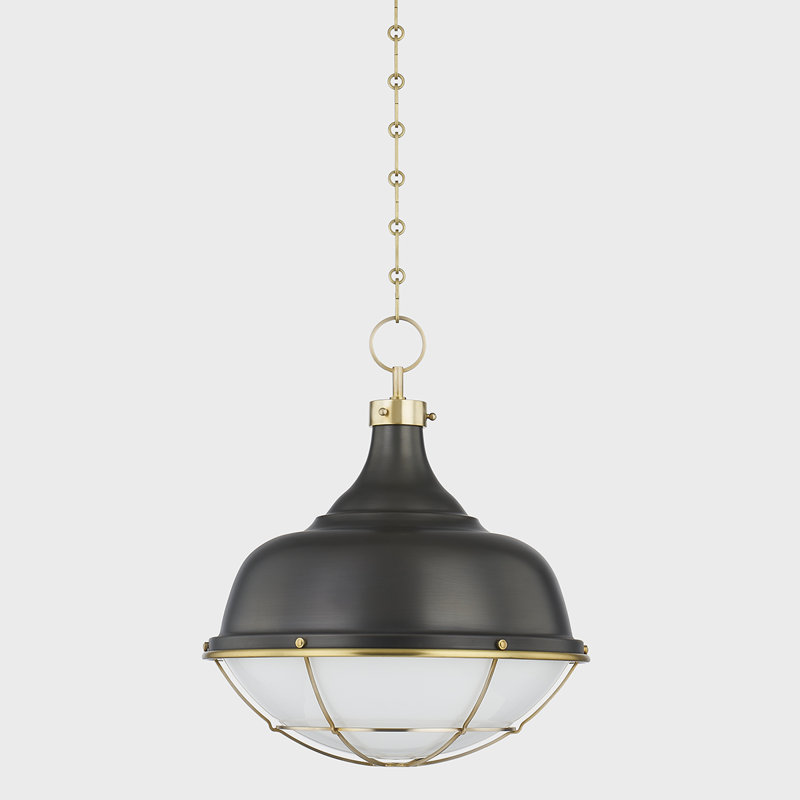 Holkham 1 Light Pendant, Distressed Bronze