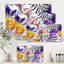 Fleurs tropicales rétro - Impression sur toile-59915629-59915630