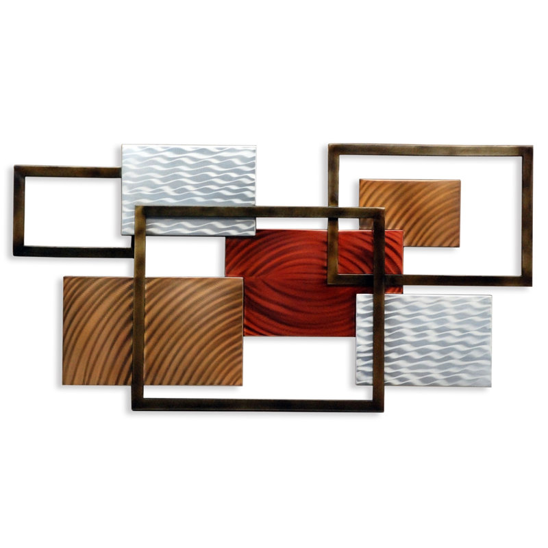Handmade Modern Abstract Wall Decor on Metal