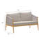 282cm Wide Straight Patio Sofa with Cushions