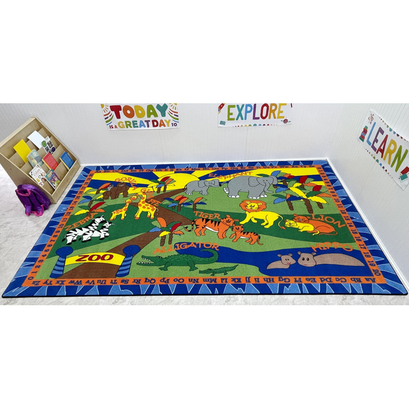 Tapis touffeté vert, Rectangle 4 pi x 6 pi