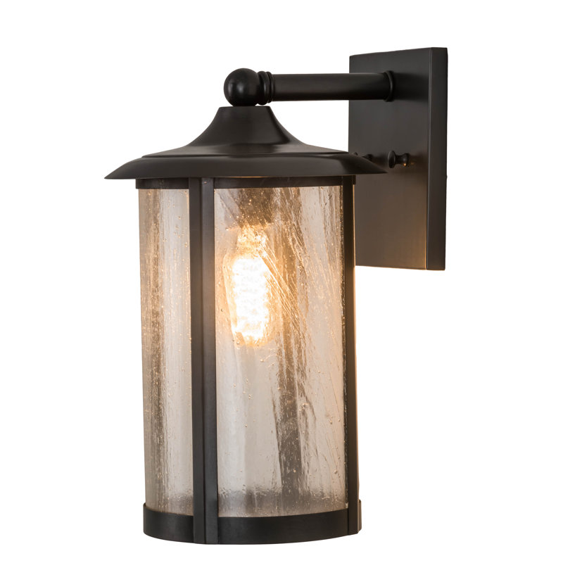 Fulton Prime 1 - Light Outdoor Wall Lantern, 13" H x 8" W x 8" D, Antique Copper