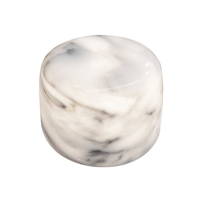 Lampe de table cylindrique en marbre blanc nuageux blanc, veilleuse chaude à DEL rechargeable USB-C avec luminosité réglable à 3 niveaux, lumière ambiante portable sans fil pour le salon de la chambre à coucher