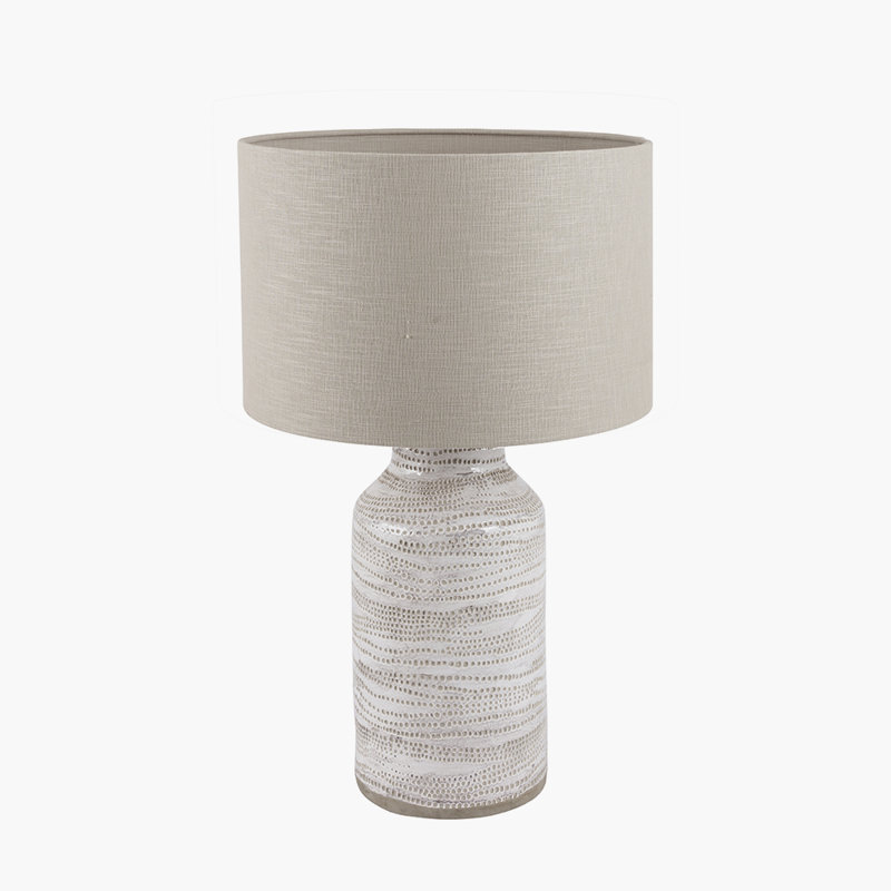 Ceramic Table Lamp, Grey
