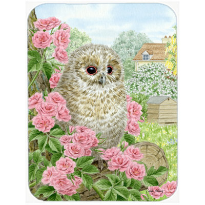 Caroline's Treasures Tawny Owlet Glass Cutting Board