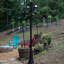 Lampadaire victorien à double tête