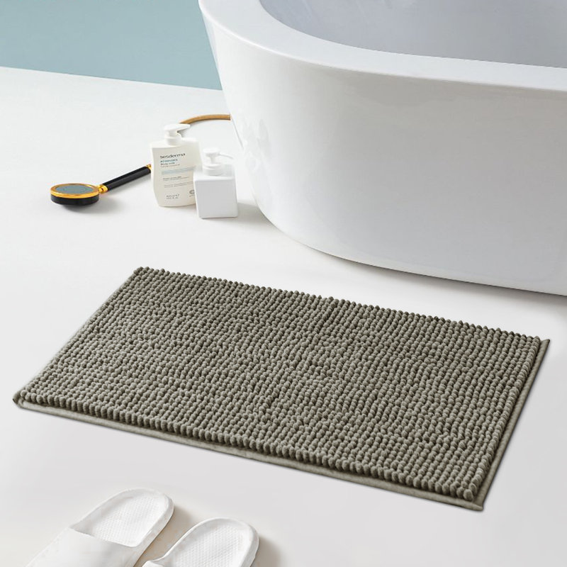 Super Soft  Absorbent Non-Slipping Bath Rug, 60" L x 24" W, Yellow Beige