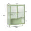 Armoire murale moderne 23,62 po à deux portes avec rangement fermé à deux niveaux-434363631