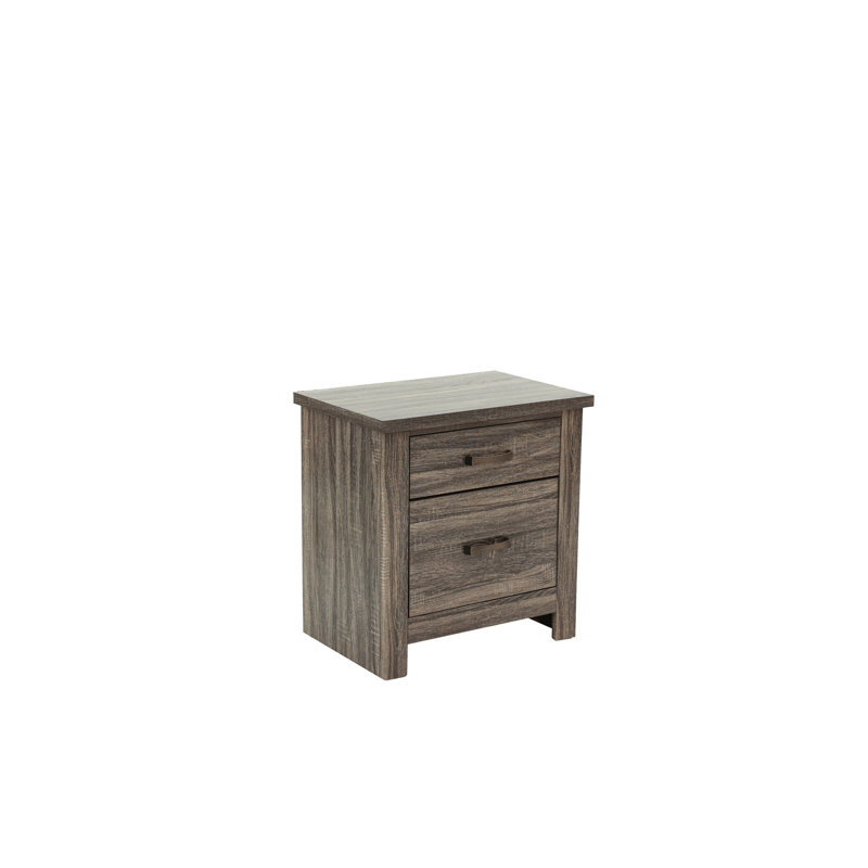 Table de chevet en chêne gris