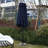 14.8 Ft Rectangular Outdoor Umbrella - Navy. 180G Canopy, Steel Frame. Crank Open/Close For Backyard, Poolside And Lawn Shelter From Sun Navy Blue. 100% Construction. Ideal Shading-120996090