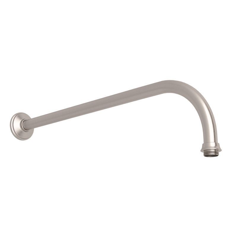 15" Reach Wall Mount Shower Arm, Satin Nickel