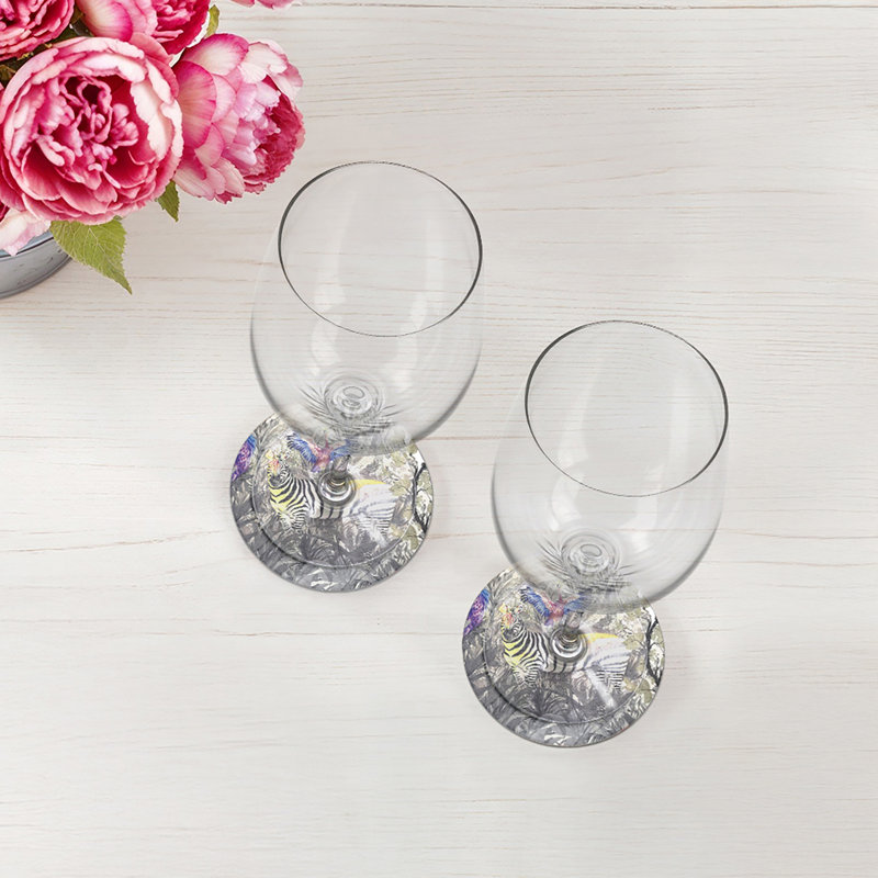 Sous-verres ronds en cuir Arcadia