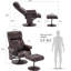 Fauteuil inclinable avec repose-pieds, fauteuil inclinable et massage Dereion-1909038098