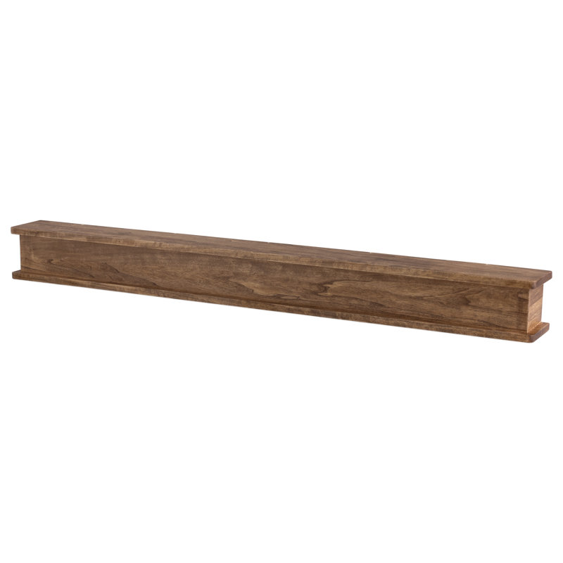 Cottage Fireplace Mantel Shelf, Oak, 72" L