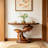 Medieval style solid wood console table.-1257734391