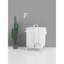 Panier à linge à 2 niveaux pour grand panier à linge avec couvercle et cartes de tri pour le rangement des vêtements et des jouets, blanc-704583039