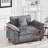 Abigail Chenille Upholstered Accent Chair with Pillows