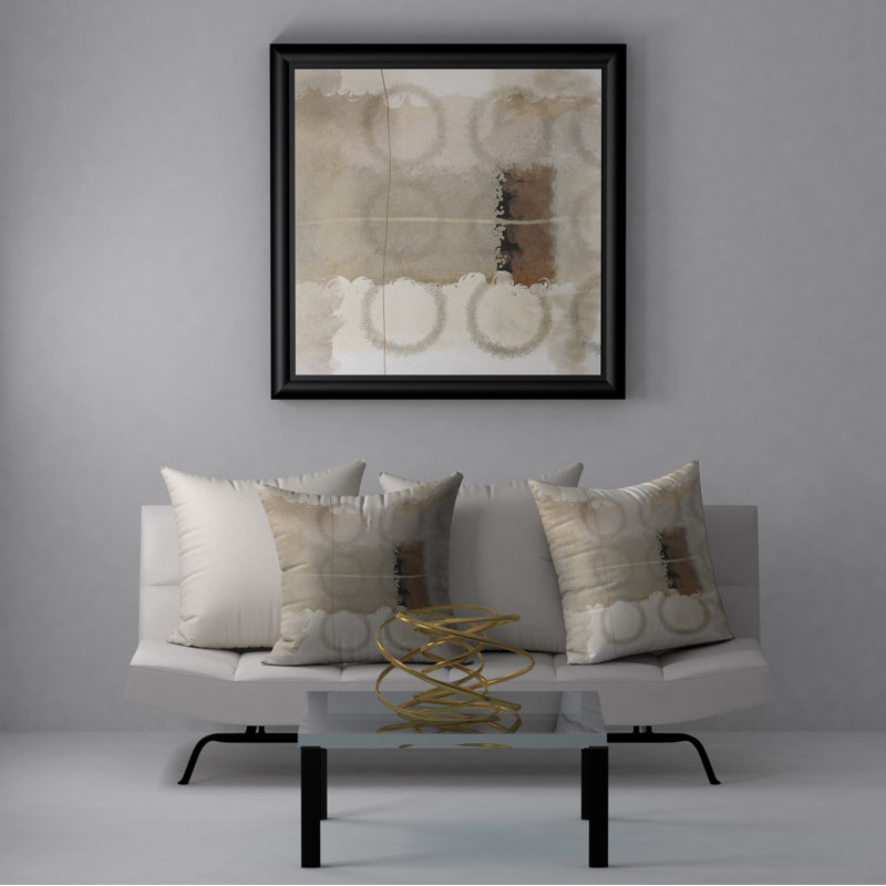 Housse de coussin décorative carrée en sping, 24" X 24"