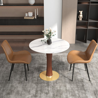Nexus 33.46 " Round Conference Table and 2 Chairs