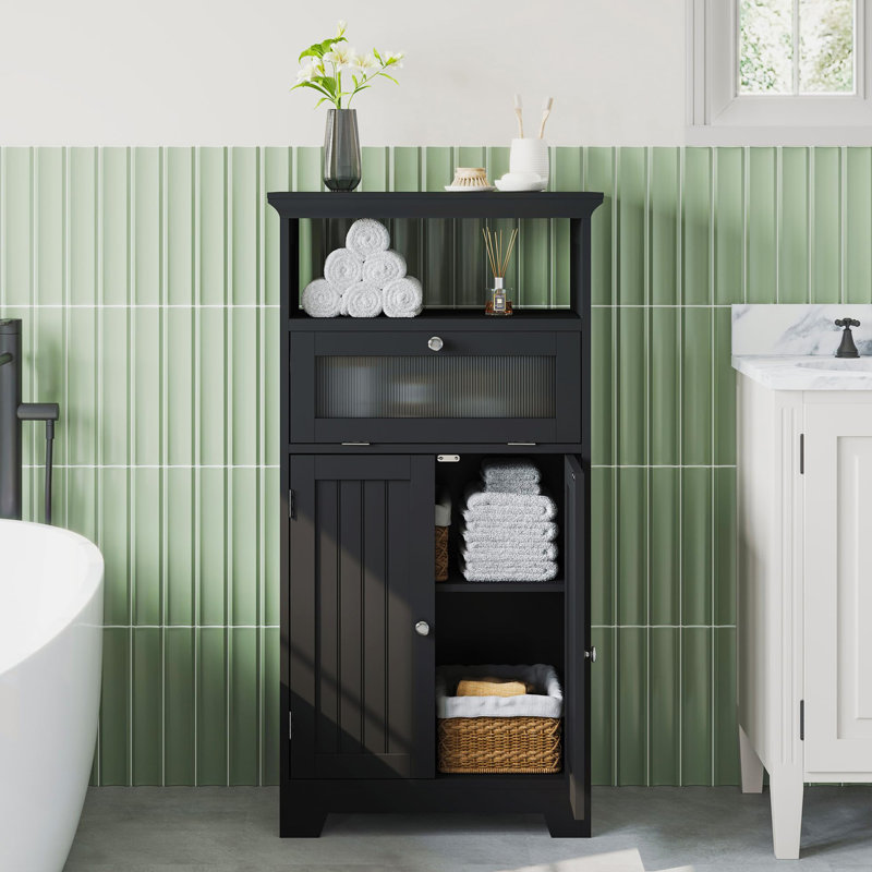 Bucknor Bathroom Cabinet, Black