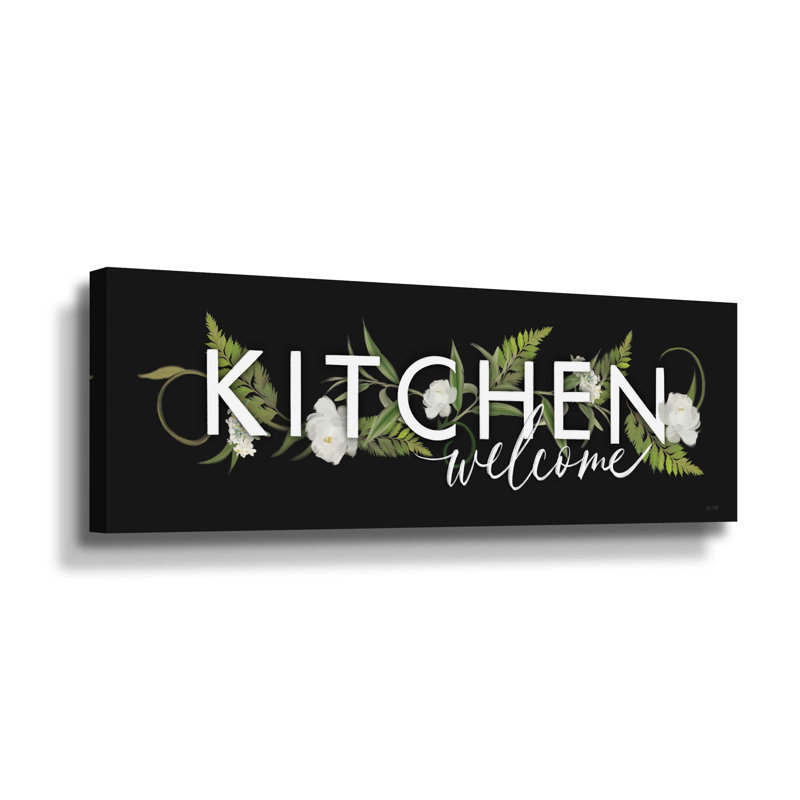 " Kitchen Welcome ", Wrapped Canvas