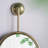 Iron Frame Vertical Round Mirror