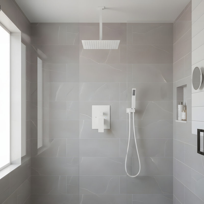 Système de pomme de douche 16 po, Blanc