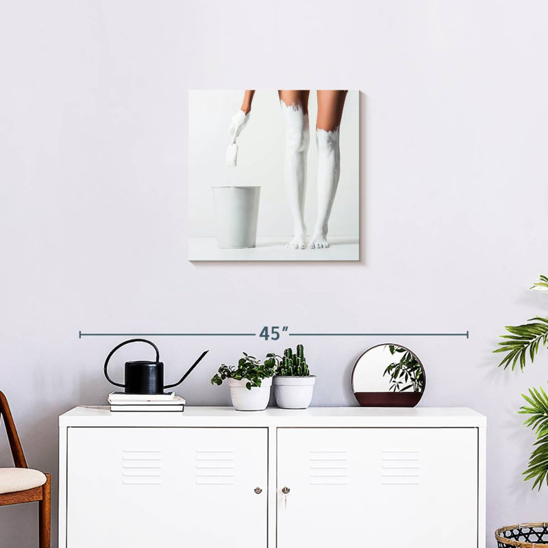 Pieds de Senne peints en blanc, H 20 po x l 20 po
