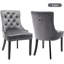 Chew 50cm H Tufted Velvet Upholstered Wing Back Side Chair