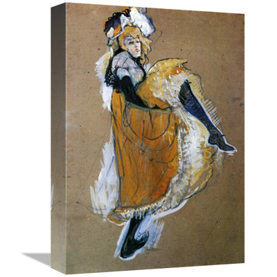 " Jane Avril Dancing " by Henri De Toulouse-Lautrec