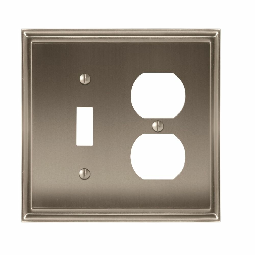 Amerock Mulholland 2-Gang Duplex Outlet / Toggle Light Switch ...