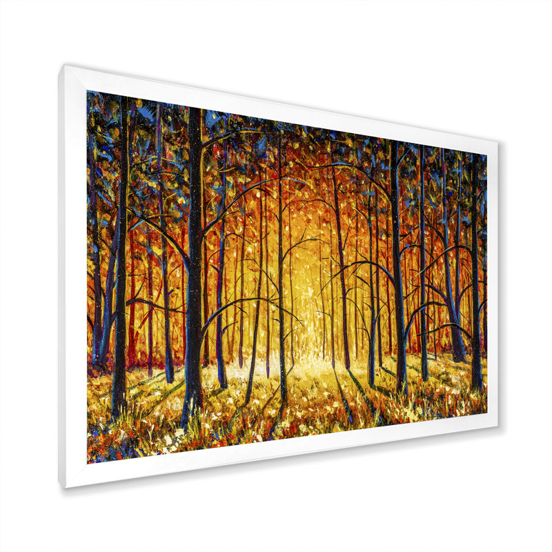 «Path To The Enchanted Forest II», reproduction encadrée sur toile, Cadre photo blanc, H 24 po x l 36 po x P 1 po